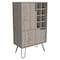 Tuhome Manhattan L Bar Cabinet, Eight Built-in Wine Rack, Single Door, Light Gray BLZ6475 - alternate 5